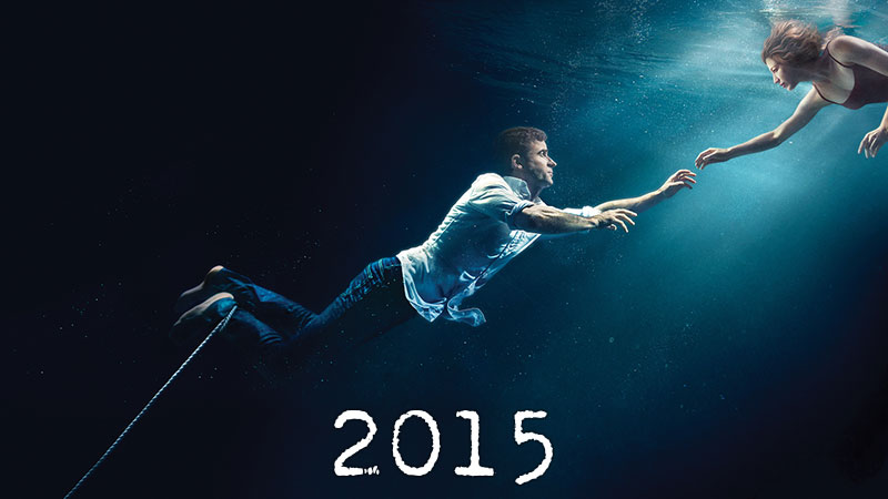 Best of TV List 2015 with actors from 'The Leftovers' on HBO reaching for each other underwater