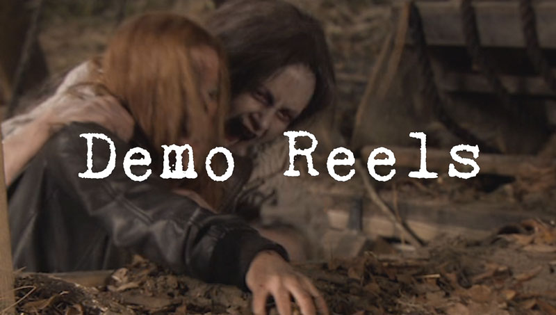 Demo Reels with an actor from 'As Night Falls' being attacked by a zombie