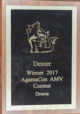 Agamacon 'Best Drama' award trophy in 2017