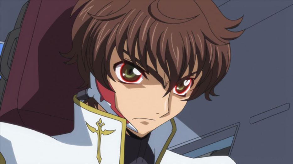 Suzaku from 'Code Geass' in a white coat