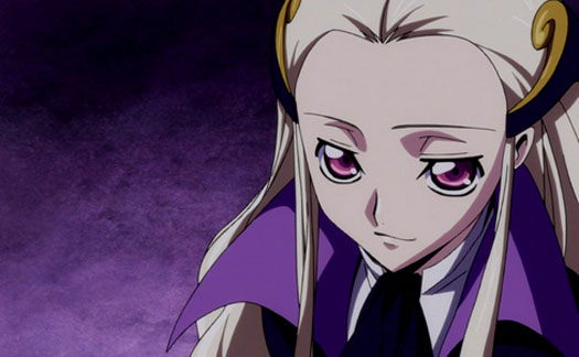 V.V. from 'Code Geass' in a purple outfit