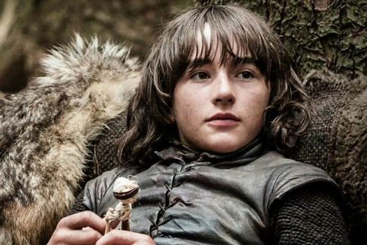 Bran Stark from 'Game of Thrones' in a dark tunic