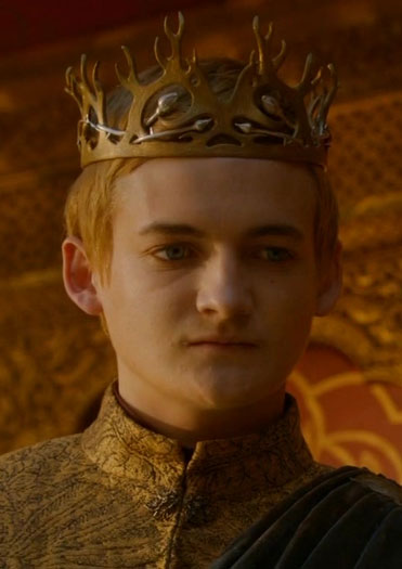 King Joffrey Baratheon from 'Game of Thrones' in a golden tunic